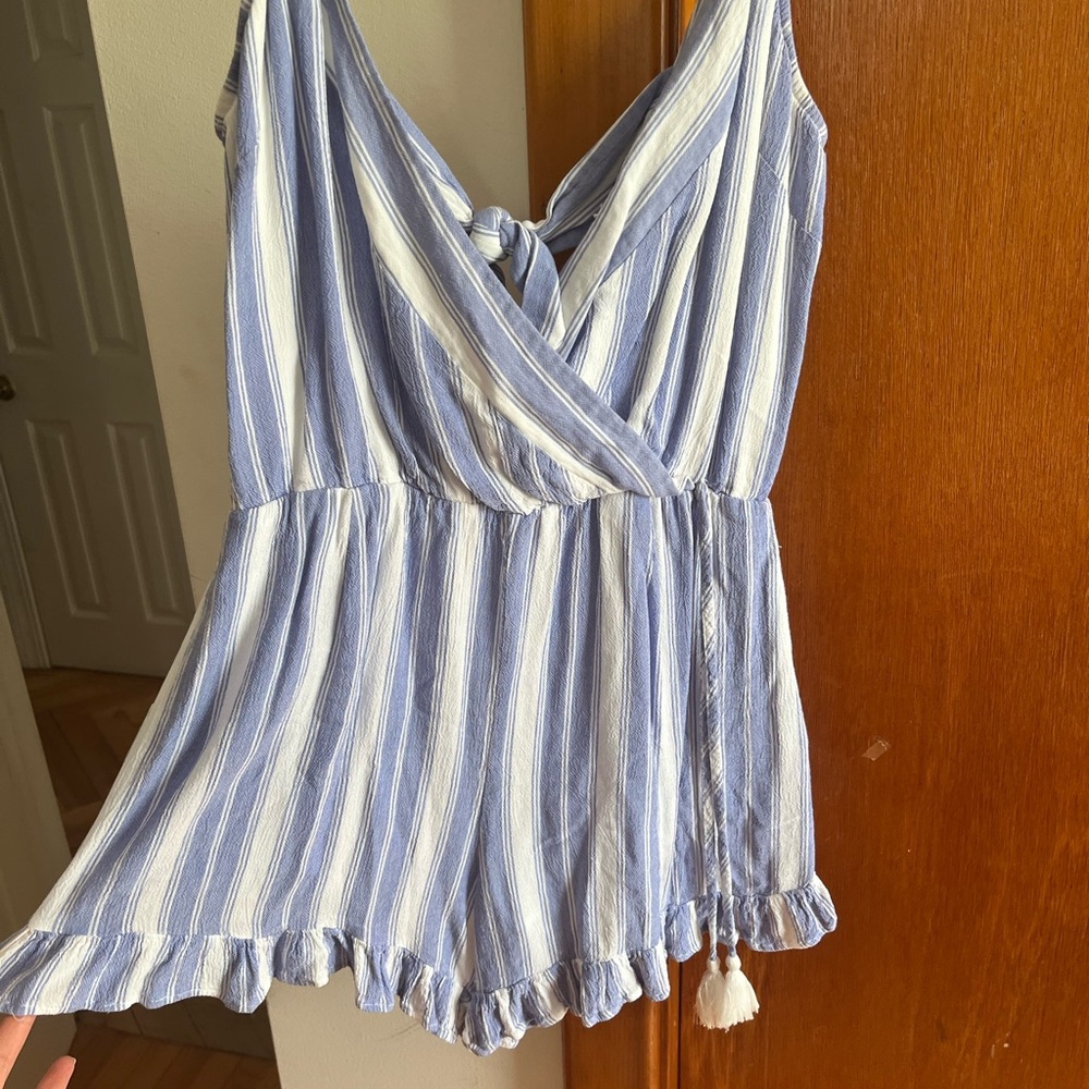 Tart blue and white romper size S